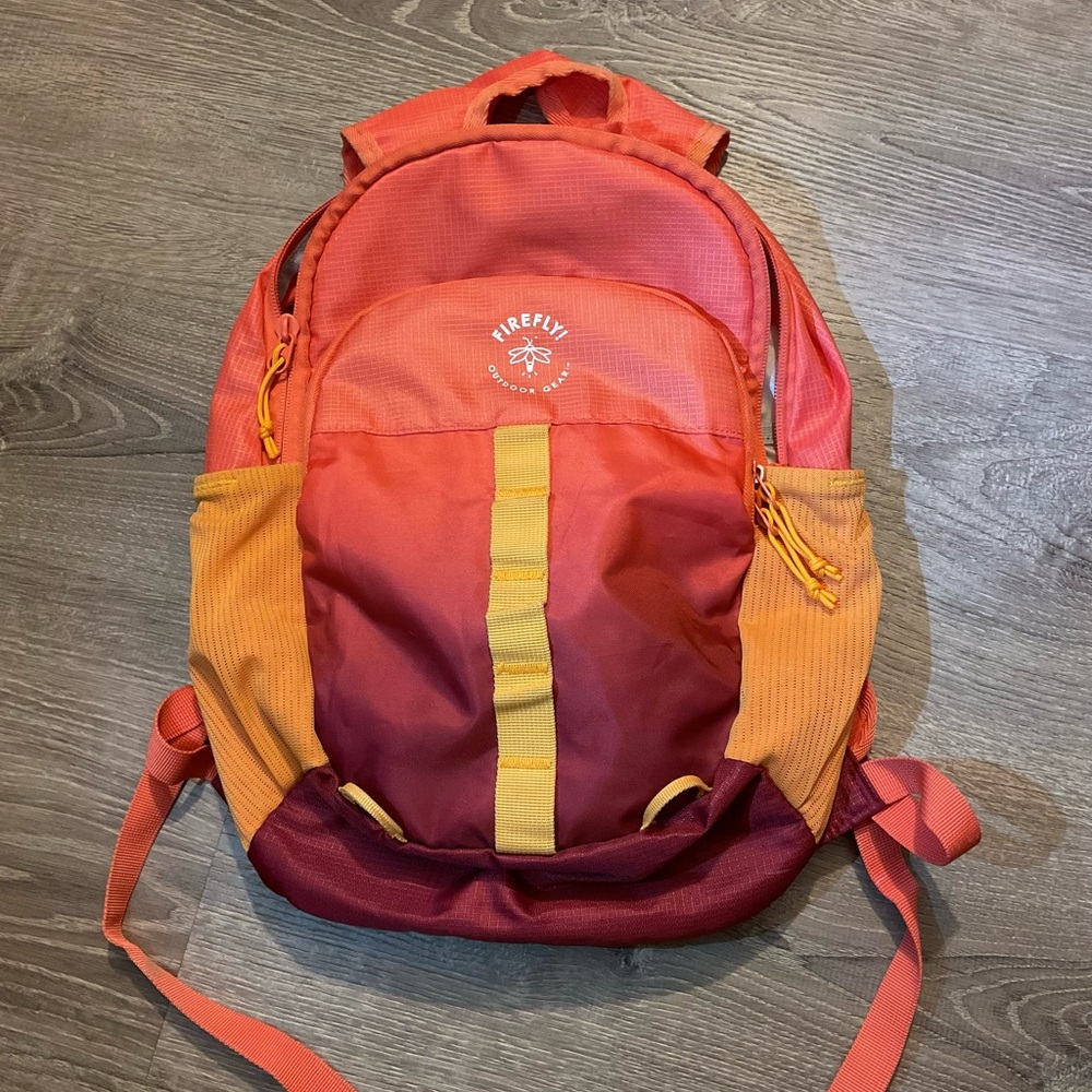 Kids orange firefly gear backpack